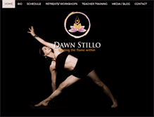 Tablet Screenshot of dawnstilloyoga.com